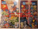 DC versus Marvel / Marvel versus DC #1&3 (Feb 1996, DC) SIGNED BY RON MARZ 