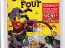 FANTASTIC FOUR #2 first skrulls app  1962 FN /VF KIRBY