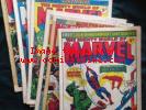Mighty World of Marvel 1972 job lot issues #1, 2, 3, 7, 8, 9, 10