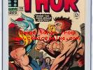 Thor #126 CGC 9.0 1966 1st Issue Avengers Iron Man Thor Hulk H7 121 cm clean
