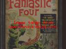 Fantastic Four 1 CGC 1.5 | Marvel 1961 | 1st Fantastic Four By Lee & Kirby