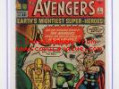 Avengers #1 - CGC 3.0 GD/VG -Marvel 1963- 1st App & ORIGIN (Iron Man Hulk Thor)