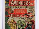 Avengers #1 - CGC 3.0 GD/VG -Marvel 1963- 1st App & ORIGIN (Iron Man Hulk Thor)