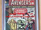 Avengers 1 Sept 1963 CGC 5.0 White Pages Marvel Key