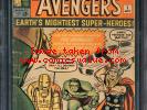 Avengers 1 CGC 3.0 G/VG OW/W Marvel 1963 Thor Iron Man Hulk 1st app Avengers
