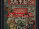 Avengers #1 CGC 3.0 CR-OW Pgs Origin 1st Appearance of Avengers Loki Stan Lee