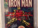 Iron man # 1 cgc 9.0 Stan Lee Sig, 55 Rare, Unpressed, Avengers ASM Tales 39