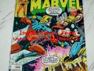 Captain Marvel #57 VF+ 8.5 Unrestored 1978 Thor battle cover - Stan Lee signed