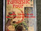 Fantastic Four 1 CGC 3.0 (OW Pages) 1st Appearance Fantastic Four - Marvel