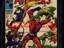 Avengers #55 CGC VF/NM 9.0 WHITE Pages Thor Captain America 1st Ultron