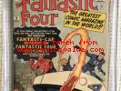 FANTASTIC FOUR # 3 CGC 8.o 1st FF Costumes / Car 2,4,5  Stan Lee Kirby Avengers