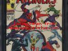 Avengers #53 CGC 8.0 Avengers Vs. X-Men (Special Avengers Label) White Pages