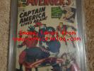 MARVEL 1964 Avengers # 4 CGC 2.5 1st Silver Age App. of Captain America. 3/64