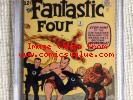 FANTASTIC FOUR # 4 CGC 6.5 1st Silver Sub-mariner 2,3,5  Stan Lee Kirby Avengers