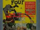 Fantastic Four #2 CGC 5.0 OW-W 1st-Skrulls-2nd-Fantastic-Four-Marvel-1962