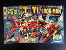 SILVER AGE MARVEL LOT - 4 Books Sub-Mariner 5, Thor 129,137 TOS 99 Iron Man