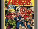 AVENGERS #100  CGC 9.6 WP NM+  Marvel Comics 1972  Iron Man Captain America Thor