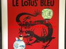 Tintin - Sérigraphie Escale - Le lotus bleu, no Leblon , fariboles , st emett
