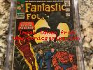 FANTASTIC FOUR #52 CGC 6.5 RARE WHITE PAGES 1ST BLACK PANTHER HUGE MARVEL KEY