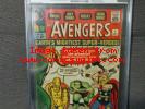 Avengers #1. KEY Origin and 1st Appearance by Stan Lee and Jack Kirby CGC 5.0
